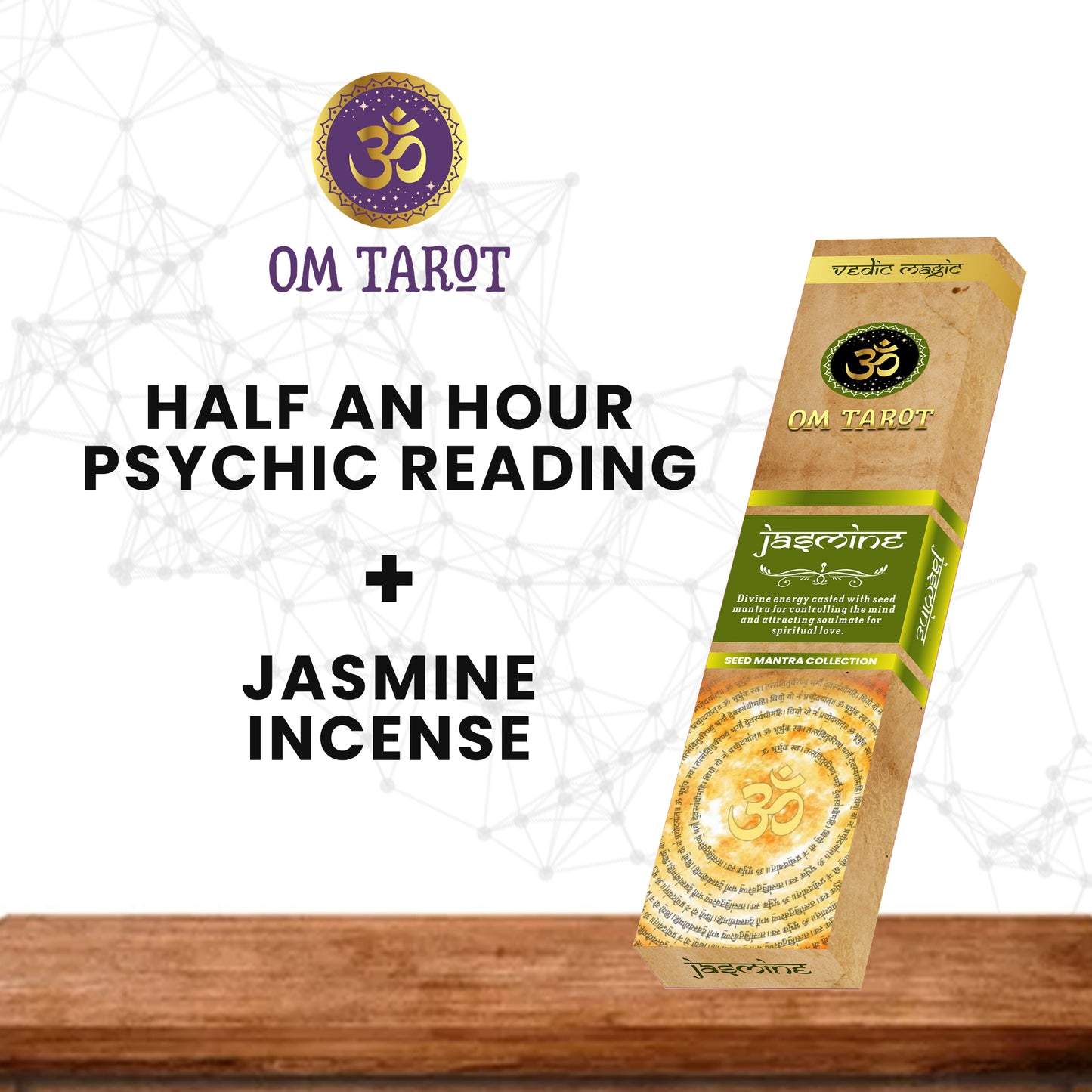 OM Tarot Special Offers - Half an Hour Psychic reading + Jasmine Incense Incense Boxes